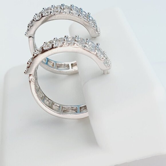 "925 Sterling Silver Cubic Zirconia Earrings, U19254897 - Picture 6 of 11